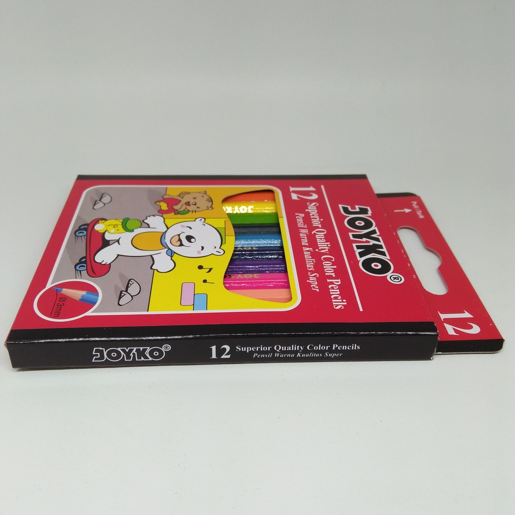 [SET] PENSIL WARNA JOYKO CP-S12 12 WARNA PENDEK-1