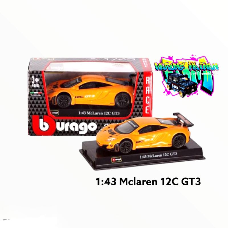 Diecast Burago 1:43 McLaren 12C GT3