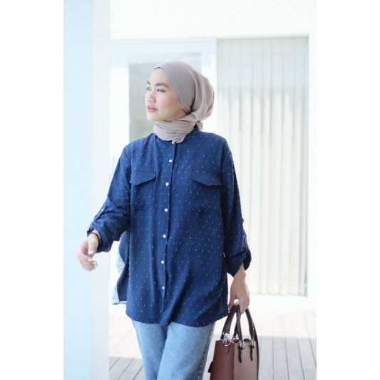 GIARA URAGIRI NAVY KALANI LABEL - DEFECT SALE