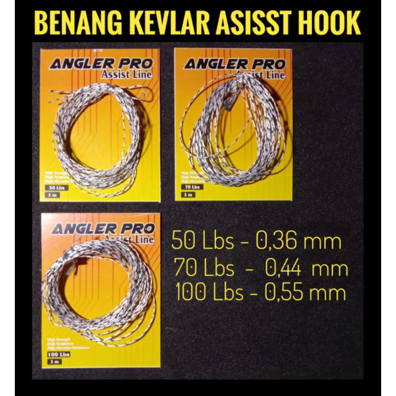 Assist Hook Benang Metal Jig Jigging 70 100 150 200 250 300 Lbs Line Kevlar Solid tanpa Lubang