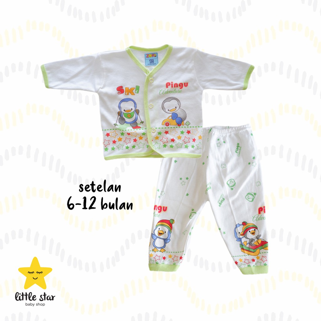 Zoko Piyama Anak Bayi | Set Setelan Baju Tidur Anak Bayi Cewek Cowok