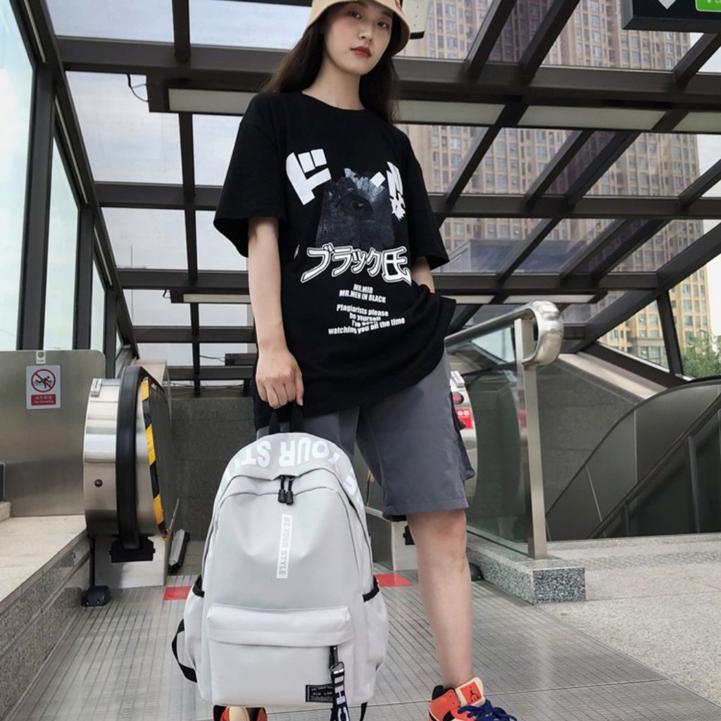 [LOKAL] DOMMO - D1088 TAS BE YOUR STYLE - Tas Ransel Backpack Korea Ransel Sekolah SWAG MORYMONY-5