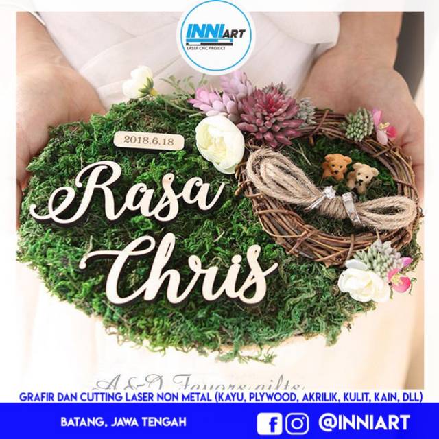 CUSTOM TULISAN KAYU MAHAR / CUTTING FONT MAHAR / DEKORASI TULISAN MAHAR / CUSTOM NAMA KAYU