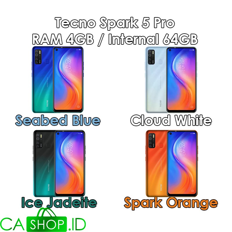 Tecno Spark 5 Pro - 4GB 64GB (4/64) - Baru Garansi Resmi Infinix