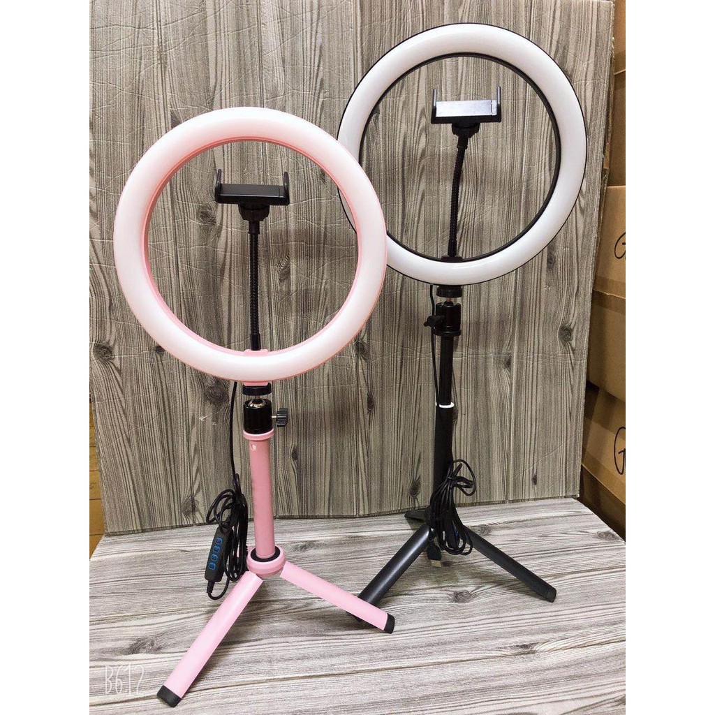 Ring Fill Light / Lampu Selfie ( 26 CM / 10 INCH ) Panjang Tripod Bisa 70 CM Dan 60 CM