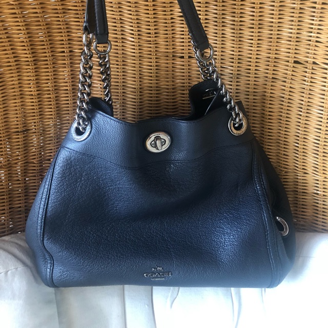 Preloved Coach bag dark blue