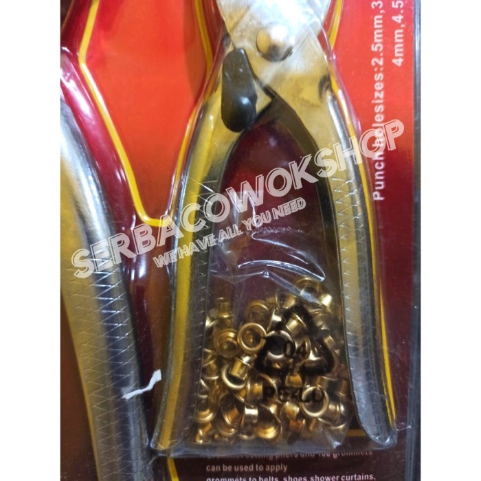Visking Pembolong Sabuk Gesper Kulit set 2pcs Pembolong Ikat Pinggang