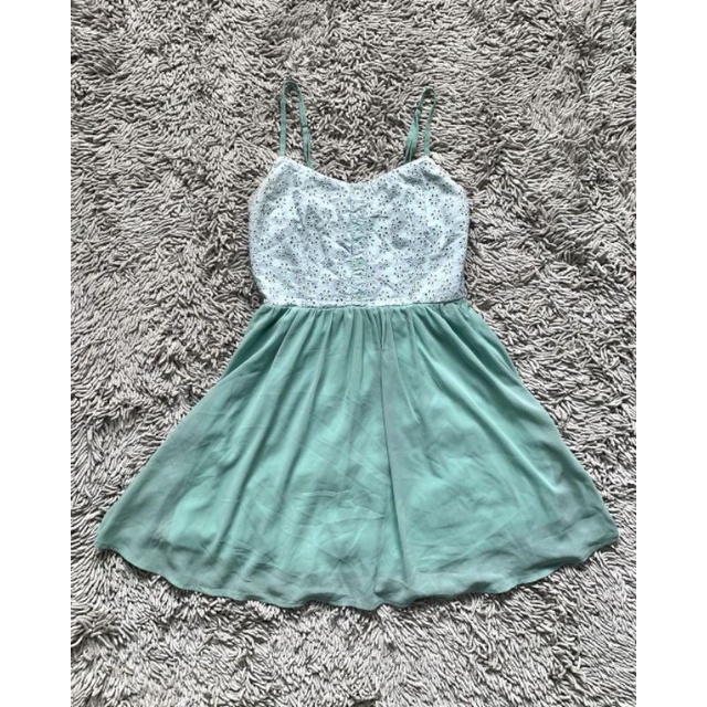 Preloved Dress Hijau Mint