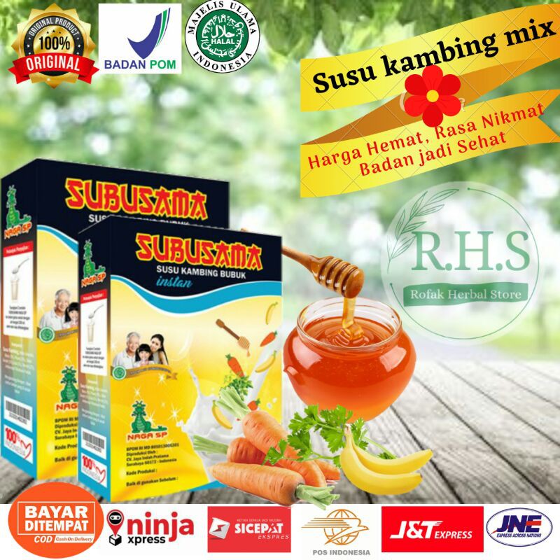 

NAGA SP SUSU KAMBING DOMBA ETAWA 250 GRAM GOATS MILK RASA MIX BUAH SAYUR MADU DIABTES TBC ASMA MAGH