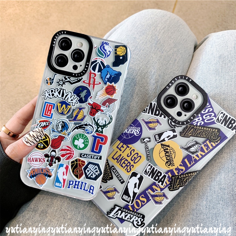 Soft Case Tpu Motif NBA Lakers Untuk IPhone 7 8 Plus 6 6s Plus 11 13 12 Pro Max XR X XS Max SE 2020