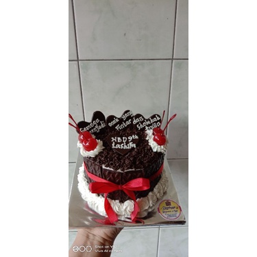 

kue ultah semarang 14cm/kue tart brownies full coklat