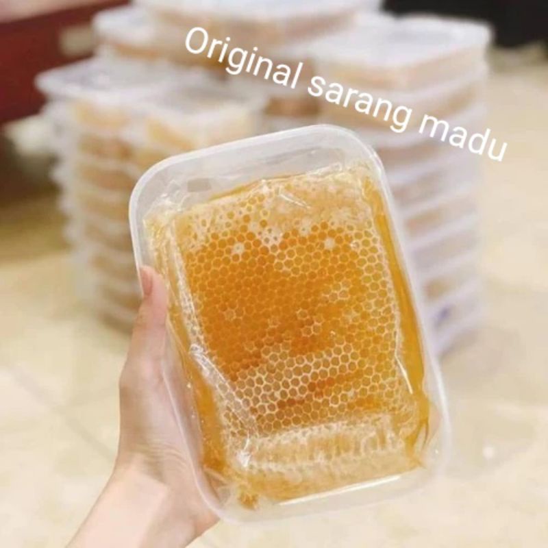 COD sarang madu apis melifera madu murni madu asli madu sarang gratis ongkir netto 500 gram