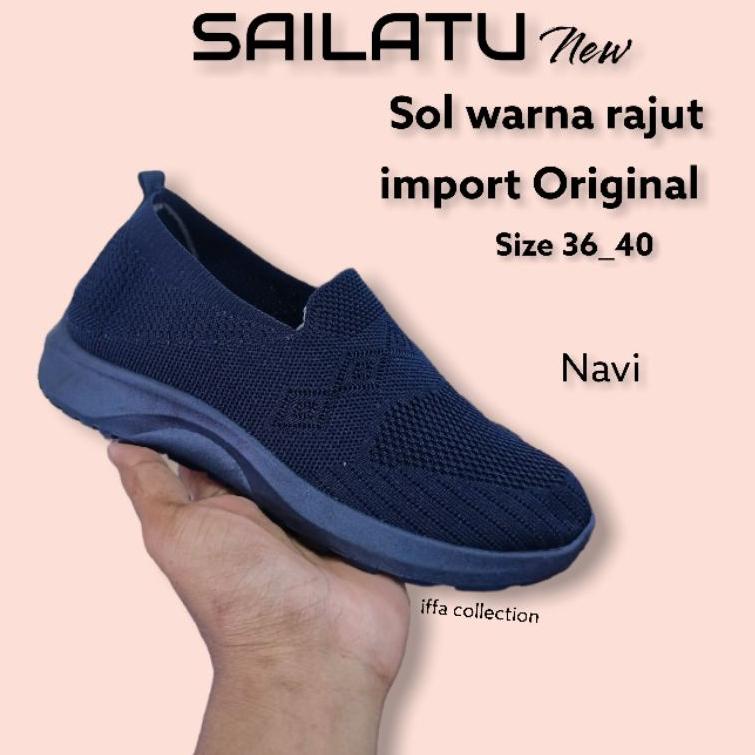 Langsung Beliii.. sepatu rajut import sailatu new sol warna kerren redy di toko iffa