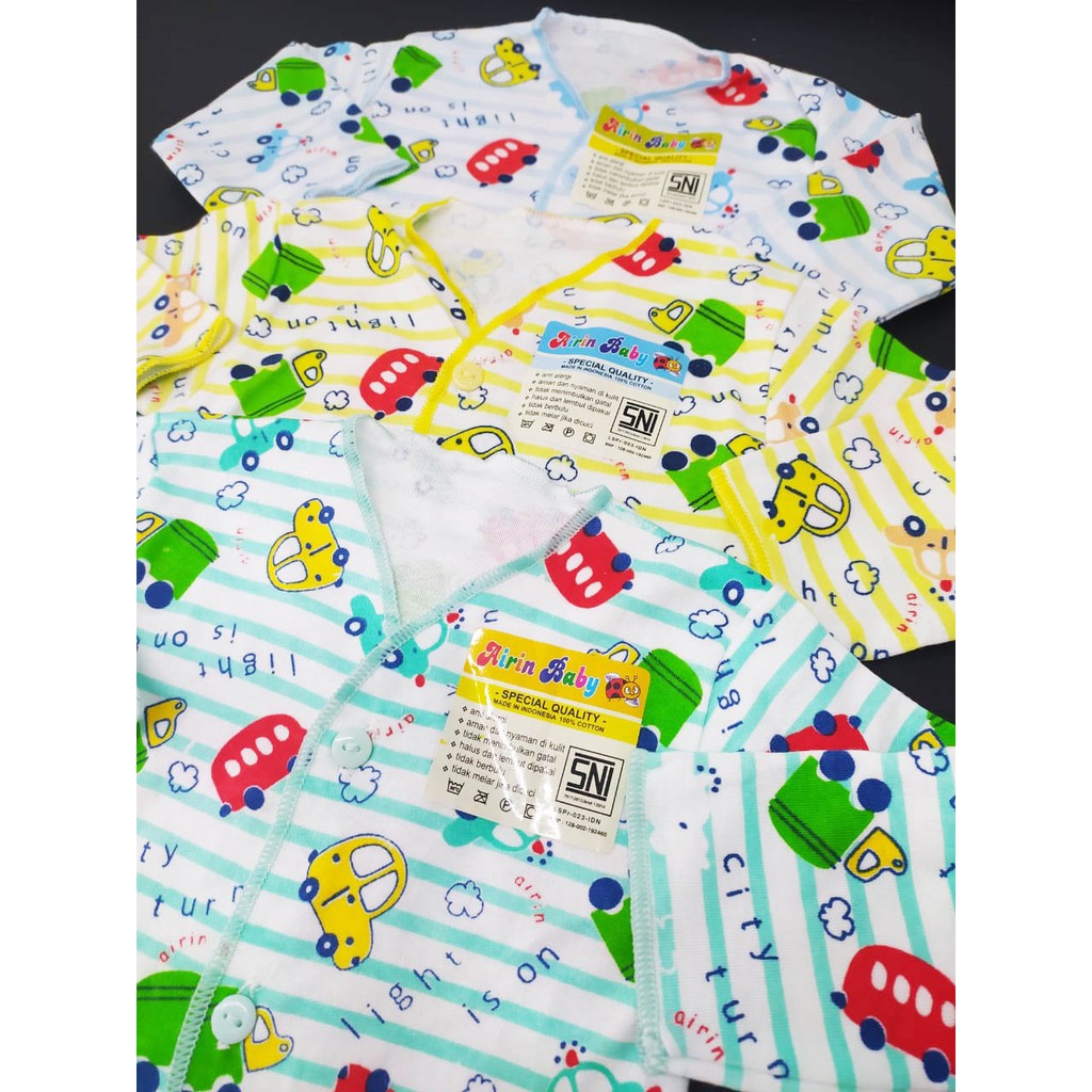 Baju Bayi Newborn Kancing Lengan Panjang - AIRIN Baby newborn 0-6 Bulan