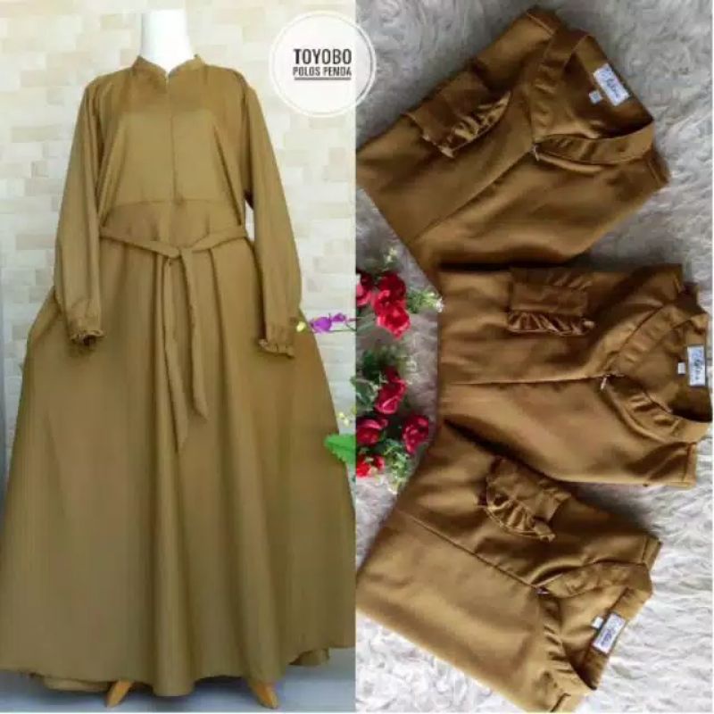 Gamis Pemda Toyobo Polos Ori