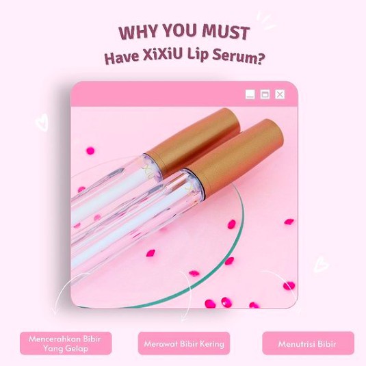 XI XIU / XIXIU LIP SERUM 3GR SERUM BIBIR PEMERAH PELEMBAB KOSMETIK