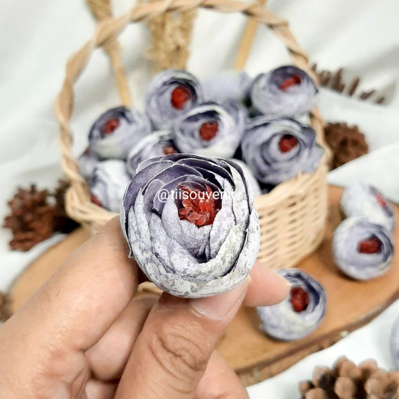 Kepala bunga kuncup peony kelopak bunga mawar peony artificial hiasan dekorasi mahar craft