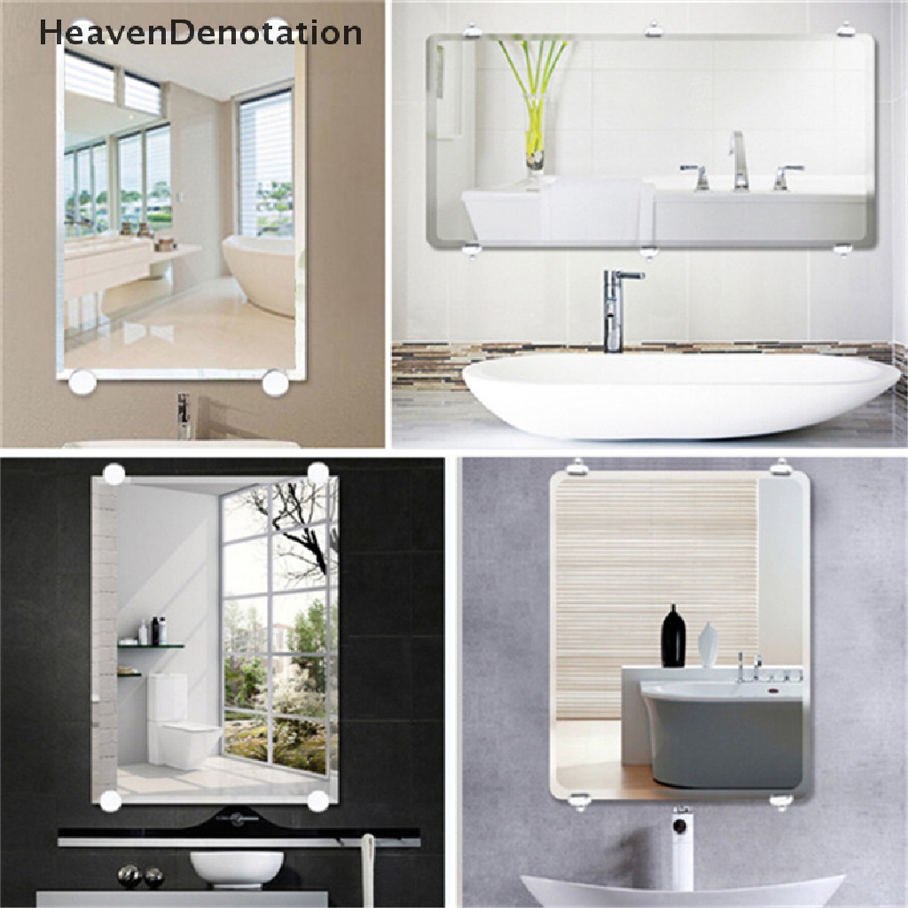 [HeavenDenotation] Bathroom Mirror Glass Fixed Accessories Advertising Plate Glass Clamp Fixed Clip