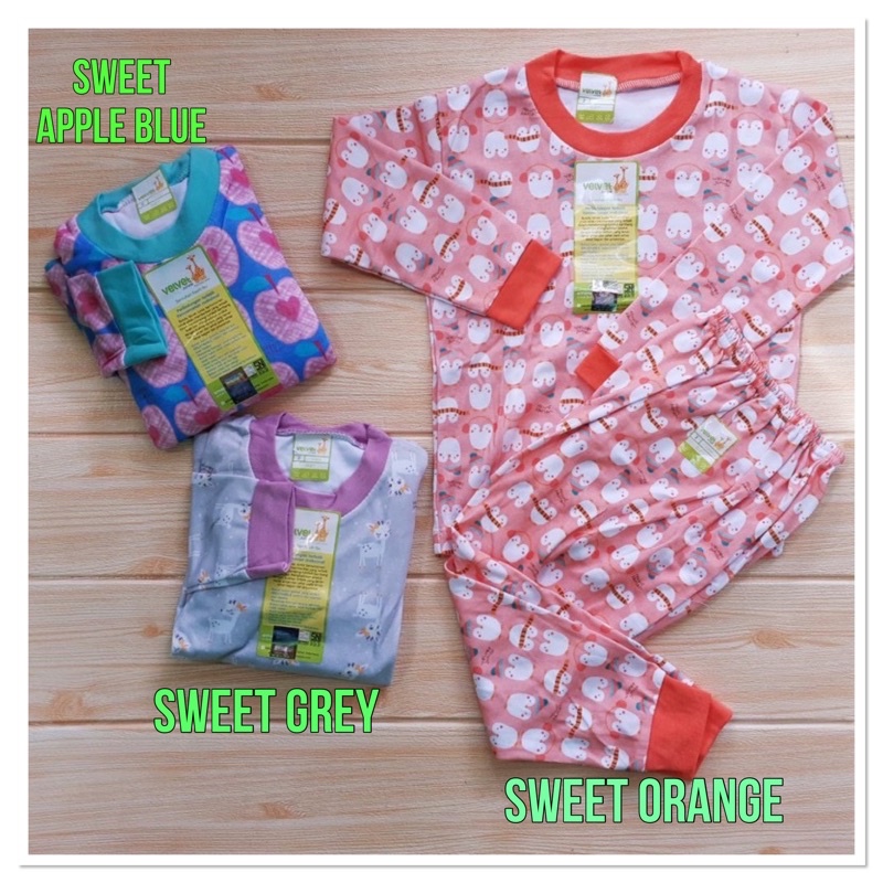 Terbaru Piyama Velvet Junior Big Size Jumbo/ Size Besar 2-10th / Piyama Katun Dreamwear