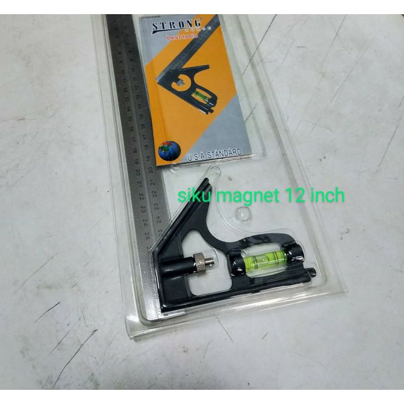 

siku penggaris 30 cm - penggaris siku waterpas 12 inch