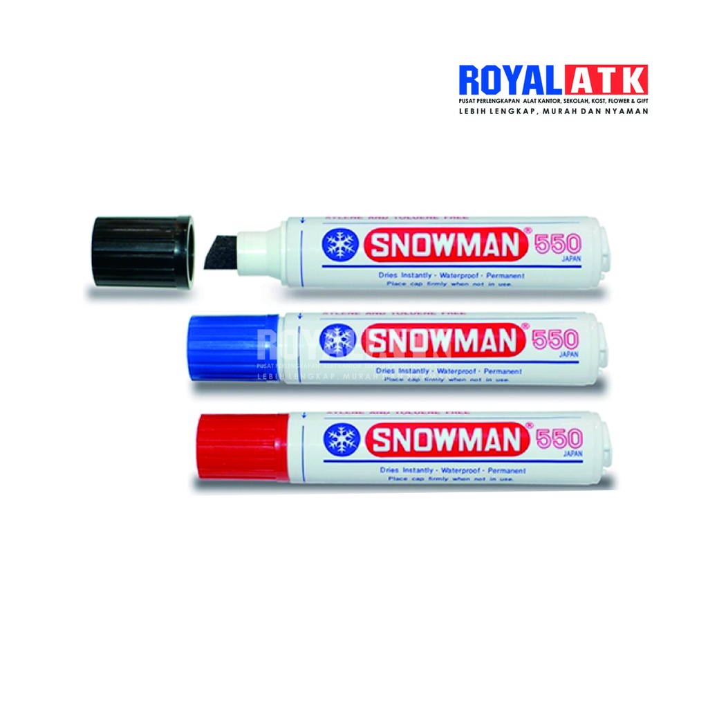 

Spidol permanen jumbo Snowman J-550 / Permanen Marker Besar murah /Pcs
