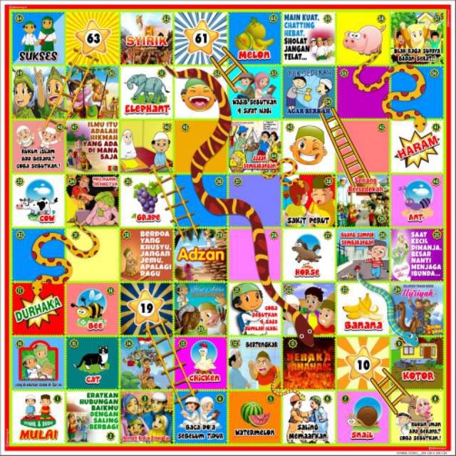 Ular Tangga Jumbo / Ular Tangga Raksasa / Karpet Ular Tangga