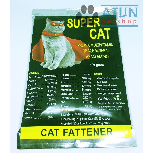 Vitamin Kucing Bikin Gemuk Tapi Lincah Dengan Aman Supercat