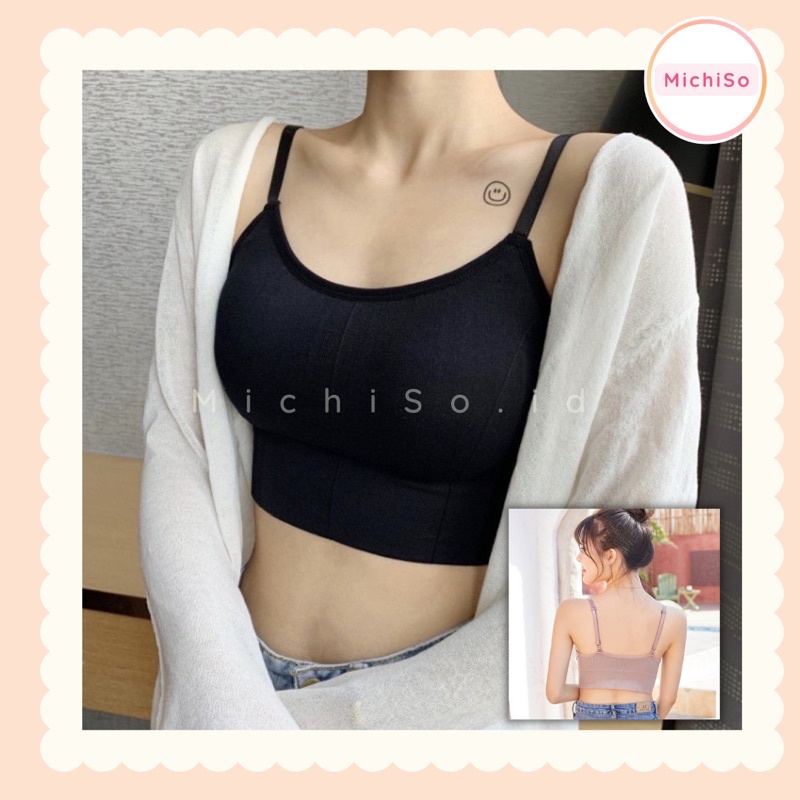 sport bra IMPORT | crop tanktop bra | tanktop crop | bh sport - MichiSo.id