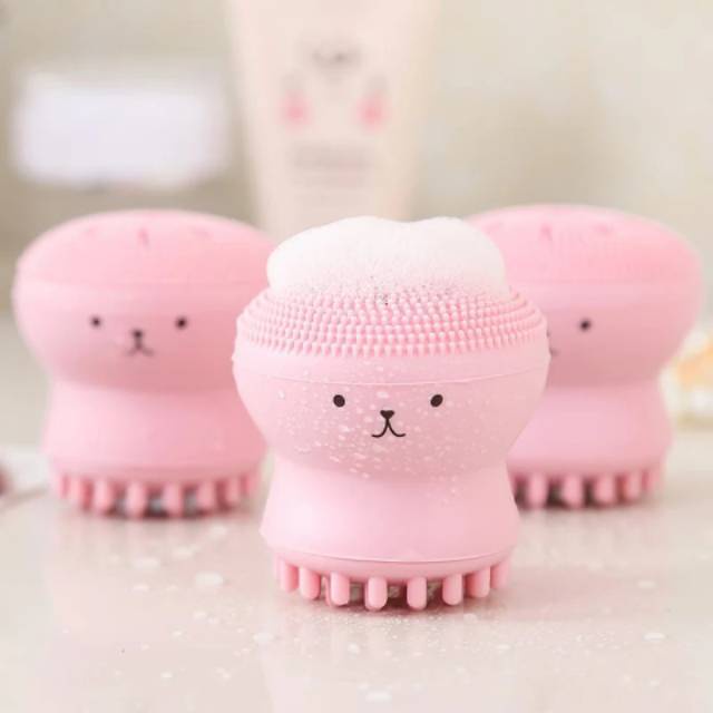 Jellyfish Silicone Brush GIRLSNEED77 Silikon Pencuci Wajah