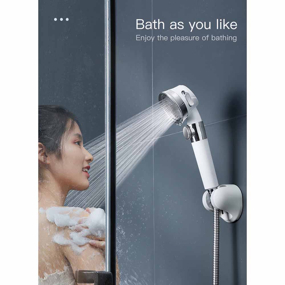 Head Shower Mandi 3 Mode Minimalist Pressurized Nozzle K002