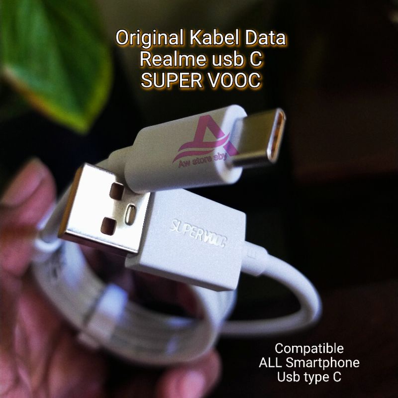 KABEL DATA REALME TYPE C SUPER VOOC SUPERDART REALME X/XT/X2/5 pro/Realme 6 7 8 9 pro/ 7i/7 pro/C17 C25 C35 C53 C55 8i/8 Pro/GT Master