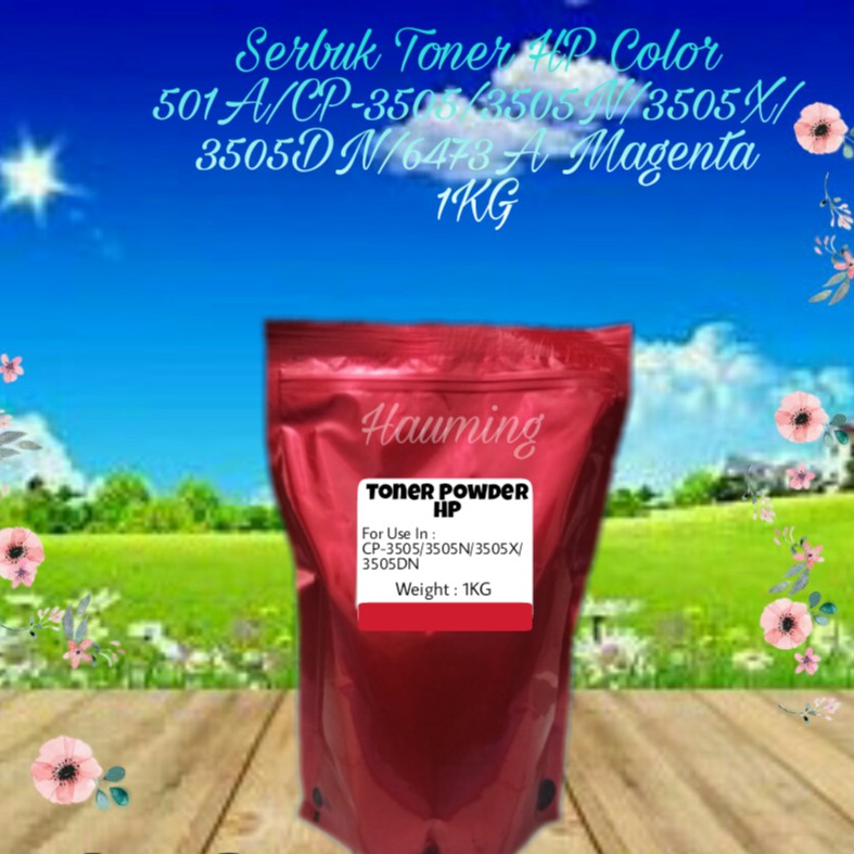 Serbuk Toner HP 501A CP3505DN CP3505D CP3505X CP-3505 3505DN 3505D 3505X Q6473A Magenta 1kg