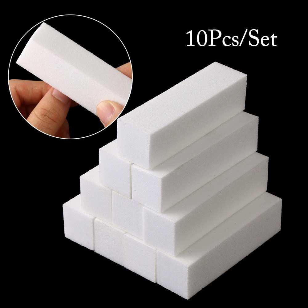 MXBEAUTY Nail Buffer Blocks Putih Tahan Lama Manicure Sanding Nail Buffer Files Set Nail Art Alat Kuku Gerinda