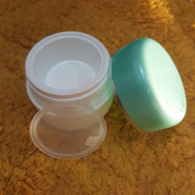 Pot cream 12,5gr hijau tosca putih Kemasan 25 Pcs