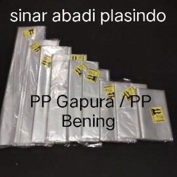 (Varian)Plastik Bening Pp Bening Gapura - Pp Ukuran