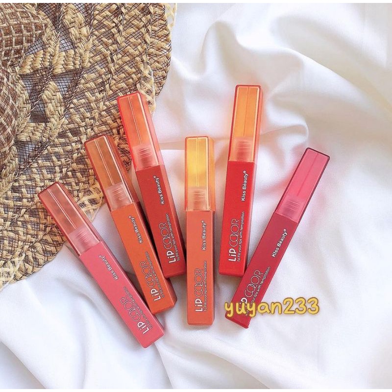 PROMO PER6PCS!!!LIP GLOSS LIP COLOR KISS BEAUTY 70063