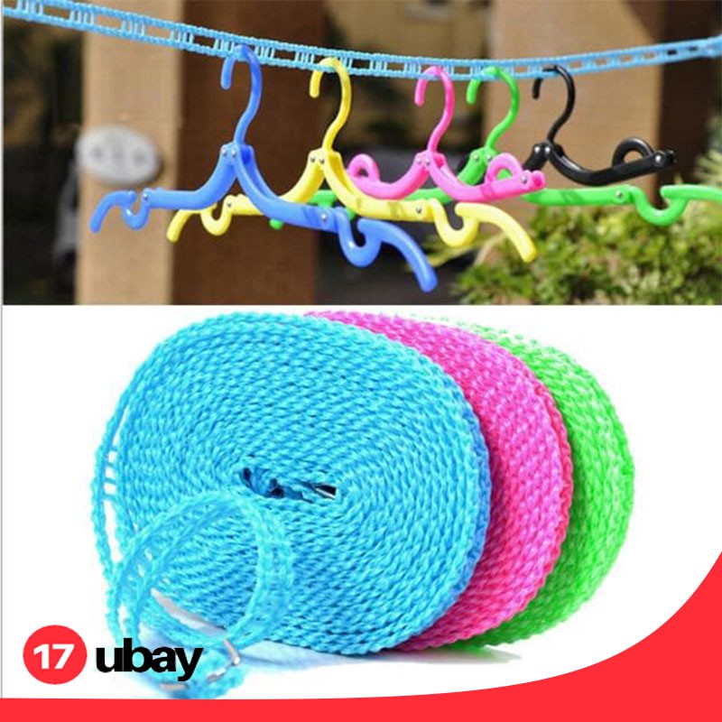 Tali Jemuran 5 Meter Super Praktis Tali Jemuran Siap Pakai Tali Jemuran Portable