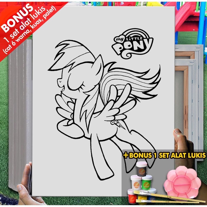 

Kanvas Menggambar Anak Little Pony Luna 30x40 cm MEL1121 Mewarnai Coloring