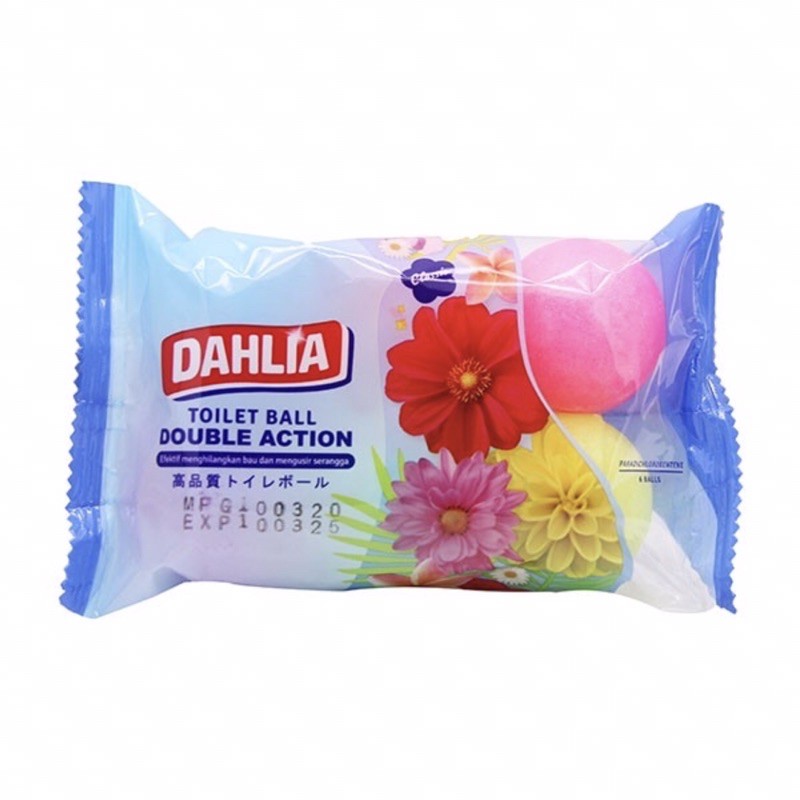 DAHLIA TOILET BALL 6pcs KAPUR BARUS