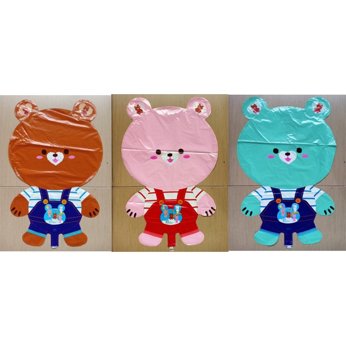 1pack / 50biji Beruang Besar (BALON GAS/FOIL/TERBANG/KARAKTER )