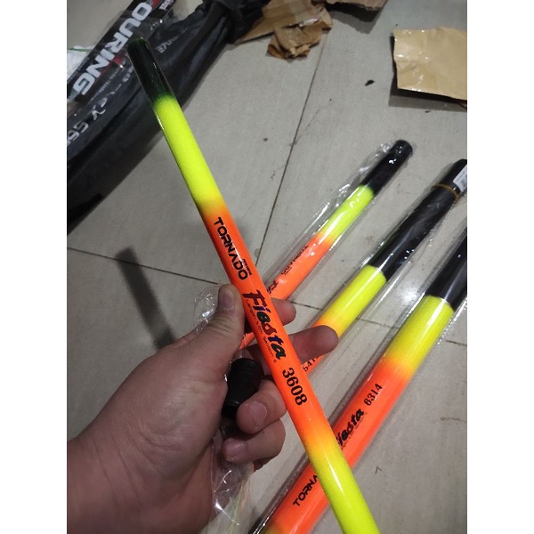 tegeg joran tornado fiesta bahan fiber ruas tertutup 58cm 630 cm