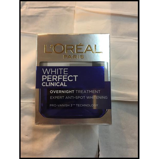TERBARU LOREAL PARIS WHITE PERFECT CLINICAL NIGHT CREAM 50ML