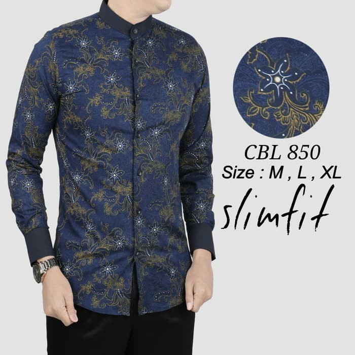 KEMEJA BATIK  BAJU KEMEJA BATIK PRIA SLIM FIT MODERN KUALITAS MALL LS93  COC KATOO