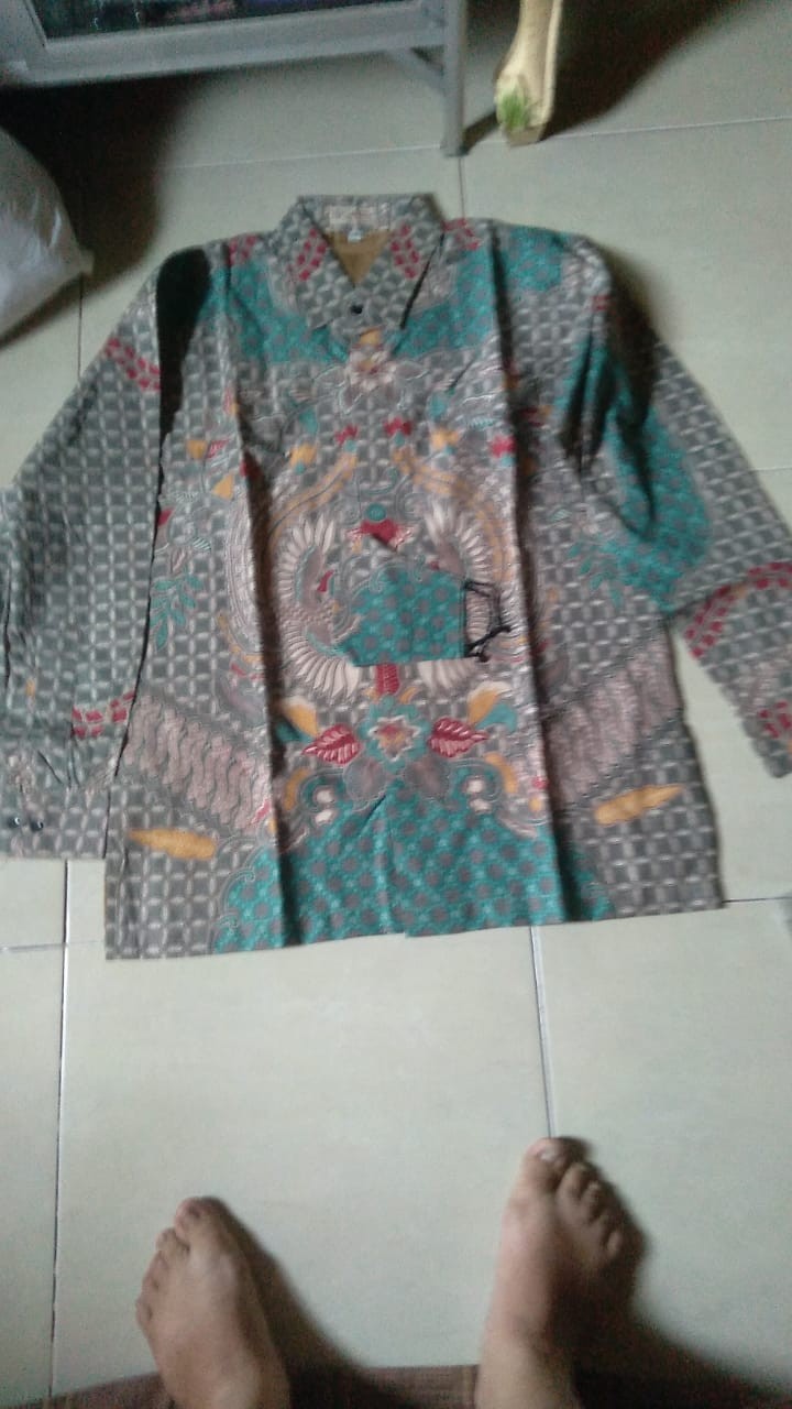Batik Pria Lengan Panjang Keratonan Solo Premium Produksi Batik Aluna Sku074