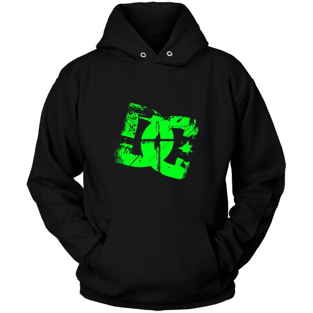 Jaket Hoodie Wanita/Pria Kualitas Amerika Dc Shoes Logo 2 - Black Hoodie