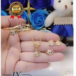 Xuping set perhiasan anak lapis emas 24k 0216