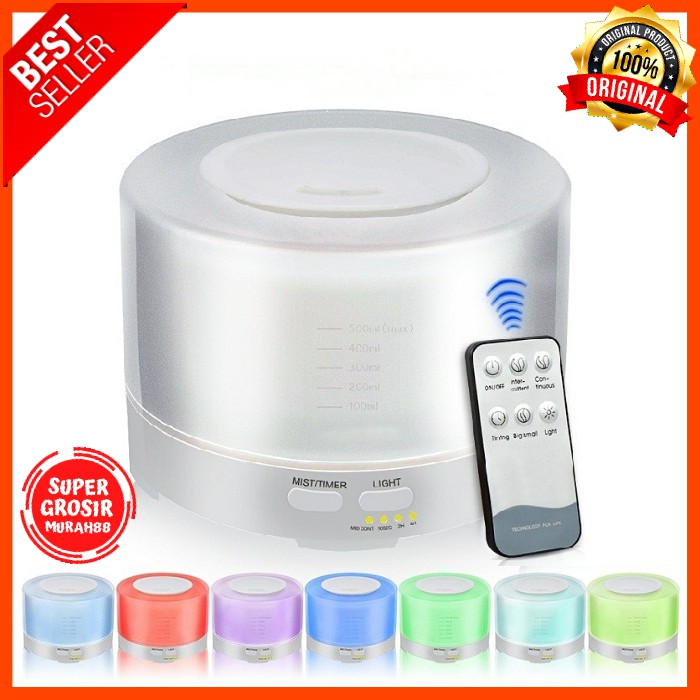 Humidifier Diffuser Aromatherapy Air Humidifier 7 Color with Remote Control 500ml