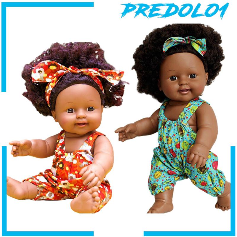 [PREDOLO1] Realistic Baby Doll with Speak Function DIY Curly Vinyl Baby Doll for Girl