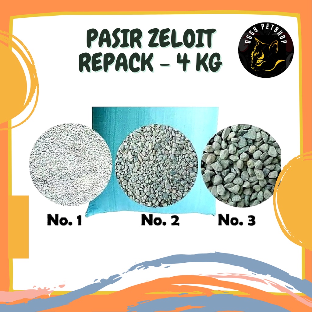 SUPER ZEOLITE Pasir untuk Kucing Kemasan repack 4 kg