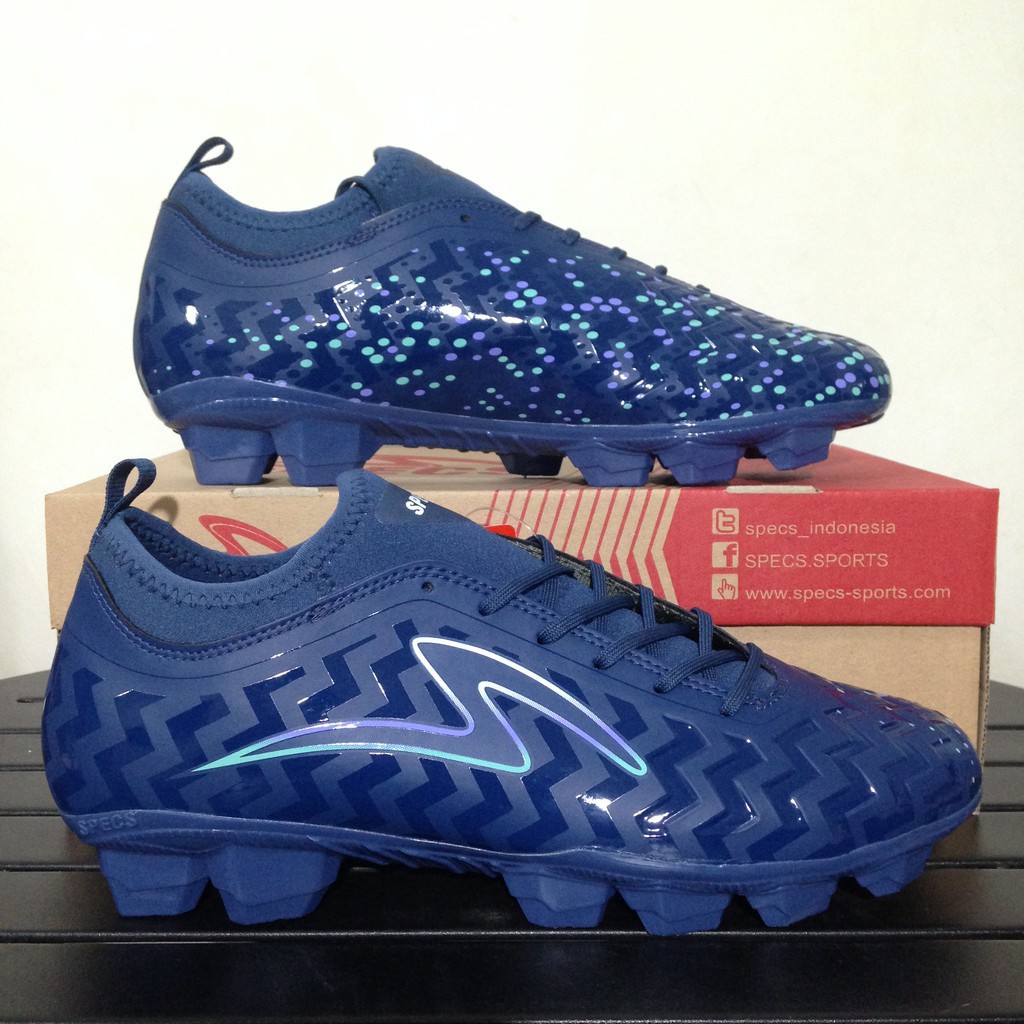 Sale Sepatu Bola Specs Cyanide Galaxy FG Navy Modular 100792 Original BNIB